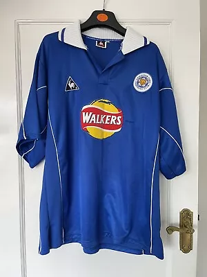 Original Leicester City Le Coq Sportif Shirt 2000-2001 Home Football Jersey • £50