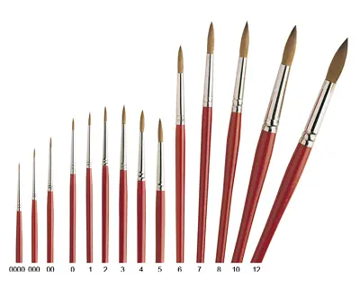 Pro Arte Brushes Series 3 Pure Sable Round Watercolour Artist Paint Brush Range • £4.75