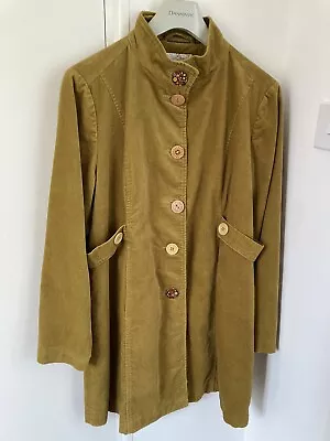 Mistral Coat Jacket 14 Mustard Velvet New • £25