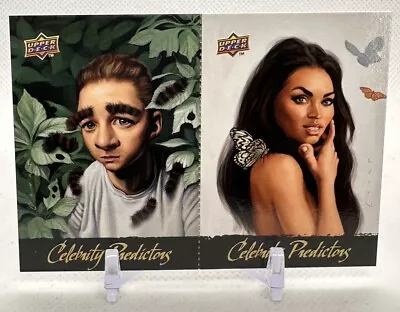 Shia LaBeouf / Megan Fox 2010 Upper Deck #CP-5 & # CP-6 Celebrity Predictors • $1.79