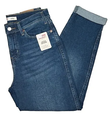 Signature By Levi Strauss #11381 NEW Women's Mid-Rise Stretch Boyfriend Jeans • $26.99