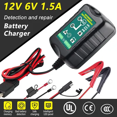 6V / 12V Smart Automatic Battery Charger Maintainer Motorcycle Car Trickle Float • $21.99