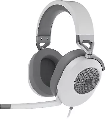 Corsair HS65 SURROUND Wired Gaming Headset - White • £49.90