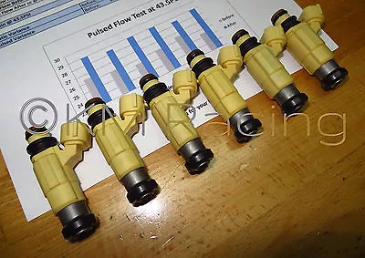 6x 2002-12 Yamaha F200 F225 (200HP 225HP) Fuel Injectors: Flow Tested & Cleaned • $135