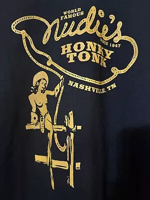 Nudie’s - Honky Tonk - Nashville Tn. - Since 1947 - Black Shirt 2XL Music City • $12