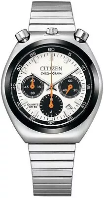 Citizen AN3660-81A Bullhead White Record Label Tsuno Chronograph Watch New #33 • $454.34