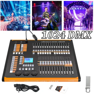 Dmx Controller 1024 DMX Stage DJ Lights Controller Lighting Mixer Board Console • $299.99