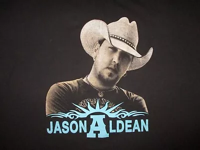 2XL JASON ALDEAN JAKE OWEN CONCERT T SHIRT Night Train Tour 2013 Date Cities XXL • $19.99