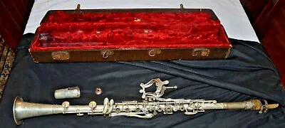 Rare 1920's Vocotone All Nickel Clarinet  Original Case • $148.46