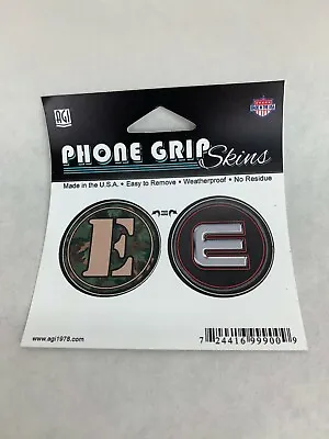 Monogram  E  Mobile Phone Grip SKINS / Fits Pop Socket Or CUP Decal 2 Pack • $2