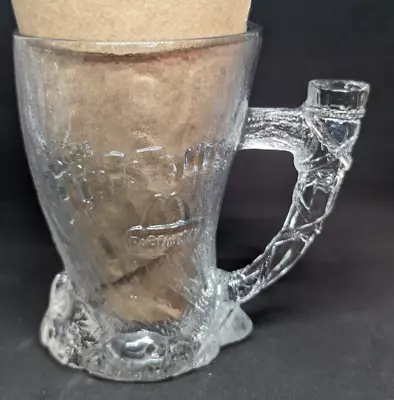 The Flintstones - RoCDonalds - Embossed Glass - Mammoth Mug - 1993 - McDonalds • $8.25