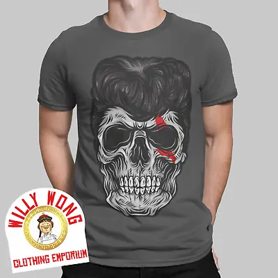 £8.99 • Buy Skull Rocker T-Shirt Rockabilly Bowie Wild 50s 60s Tee 70s Skull Cult Gift Elvis