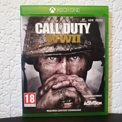 Call Of Duty WWII World War 2 (Microsoft Xbox One PEGI 18) VGC • £5.49