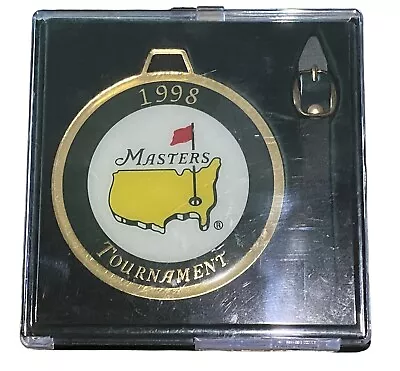 1998 Masters Golf Tournament Bag Tag Augusta National '48 Misprint Tiger Woods • $48