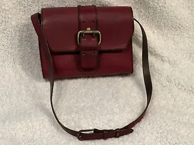 Vintage John Romain Marcolino Red Leather Bag Handbag Purse Rare! • $49.99