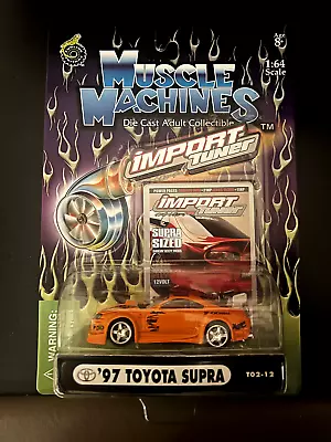 Muscle Machines Import Tuner 1997 Toyota 97 Supra TO2-12 Orange 1:64 • $13