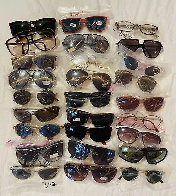 HUGE LOT Vintage Sunglasses Eyewear Frames 60s 70s 80s Cateye Wayfarer Aviator • $99.99