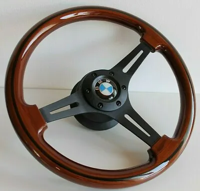 Steering Wheel Fits For BMW Wood E36 E34 E31 Z3 E32 Wooden Classic 93-98 • $348.28