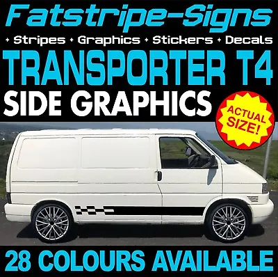 To Fit VW TRANSPORTER T4 GRAPHICS STICKERS STRIPES DAY VAN CAMPER VDUB SWB LWB • $41.06