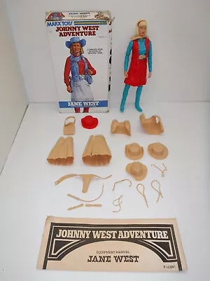 Vintage 1975 Marx Action Figure Jane West W/Accessories Box And Instructions • $80