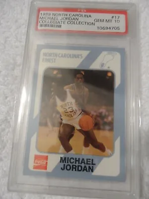 1989 North Carolina Michael Jordan HOF Collegiate Collection #17 PSA 10 GEM MT • $249.99