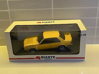 BIANTE 1:18 HOLDEN LH SLR 5000 L34 TORANA In CHROME YELLOW • $399.99