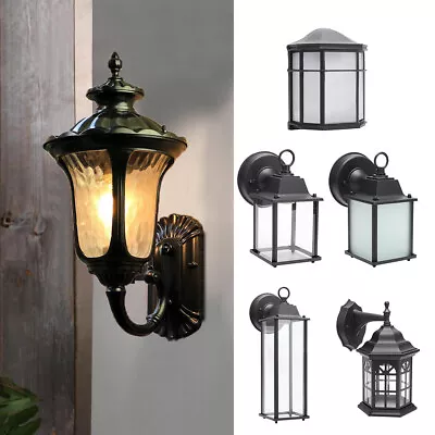 Garden Wall Light Sconce Indoor Outdoor Yard Corridor Lamp Lantern Wall Lighting • £16.94