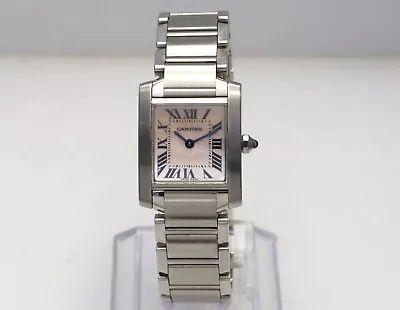 Cartier Tank Francaise 20mm 2384 MOP Pink Sapphire  Swiss Quartz Ladies Watch • $2000