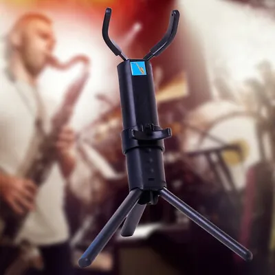 Foldable Portable Alto Sax Stand Anti-Slip Saxophone Tripod Holder Chain Lock • $26.49