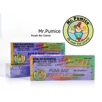 Mr. Pumice Pumi Bar Purple Coarse For Pedicure  Choose Your Pack  • $11.95