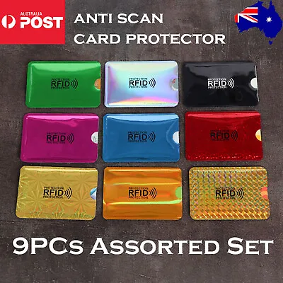 $8.99 • Buy RFID Blocking ID Credit Card Protector Sleeve Holder Cover Anti Scan SYD STOCK