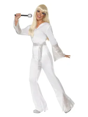 70s Disco Lady Costume White • £25.82