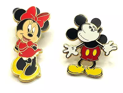 Pair Of Mickey And Minnie Mouse 2008 Disney Trading Pins • $14.99