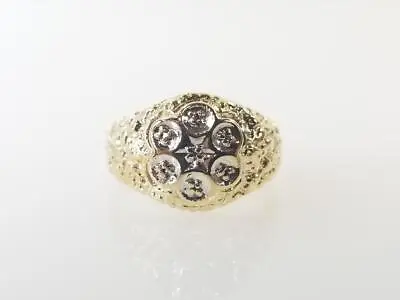 10K Yellow Gold Kentucky Cluster Nugget Ring (AM1067898) • $249.99