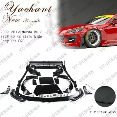 FRP Wide Body Kit For 09-12 Mazda RX-8 SE3P Pd-rb-style Duck Wing Canard Fender • $2564.05