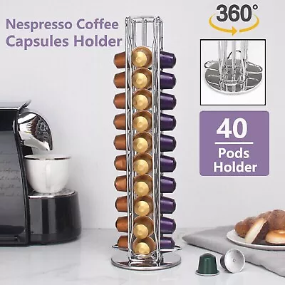 40 Nespresso Coffee Capsules Pod Holder Stand Dispenser Rack Storage Capsule AU • $26.99