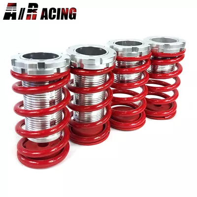 95-99 Mitsubishi Eclipse Coilover Lowering Spring Kits Adj. High/Low Red/Silver • $59.99