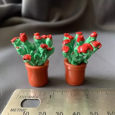 Miniature Potted Red Roses Plastic • $2.50