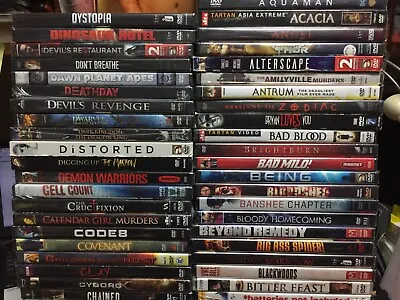 More Titles Added - Sealed New HORROR FANTASY SCI-FI DVD's (A-D) - $3+ • $3