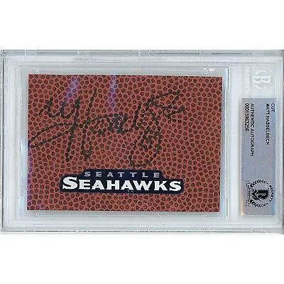 Matt Hasselbeck Auto Seattle Seahawks Signed Football Cut Beckett Autographed • $116.41
