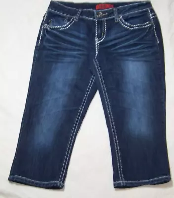 Women's Zanadi  Capri Jeans - Size 13 - Embellished Pockets • $18.99