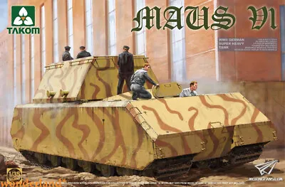 Takom 2049  1/35 Maus V1 WWII German Super Heavy Tank Model Kit • $58.50