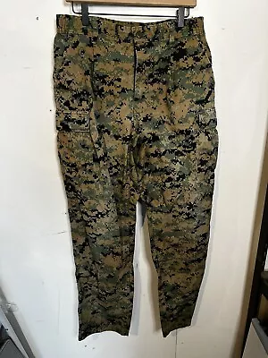 USMC Marine Corps Woodland Digital MARPAT Trousers Pants Size Medium Regular  • $32.87