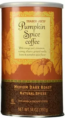 $19.30 • Buy Trader Joe's Pumpkin Spice Ground Coffee Medium Dark Roast 14 Oz