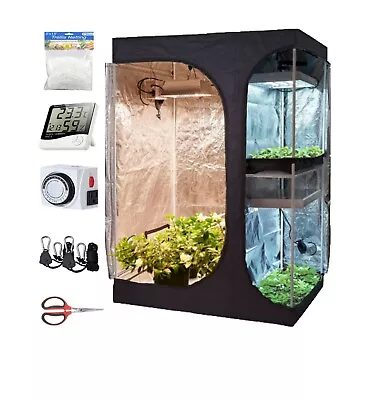 TopoGrow 2-in-1 48 X36 X72  60 X48 X80  Grow Tent Hydroponic Indoor Plant Grow • $119.99