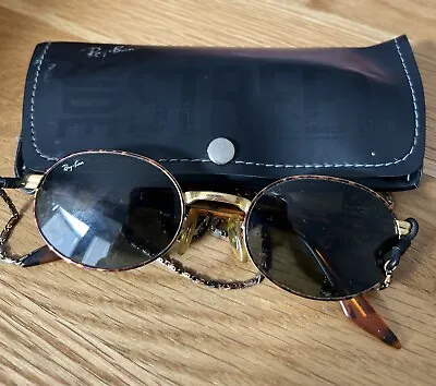 B&l Ray-ban Usa W2188 Oyaw Gold/tort Side-street Oval Crosswalk Sunglasses Rare • £60