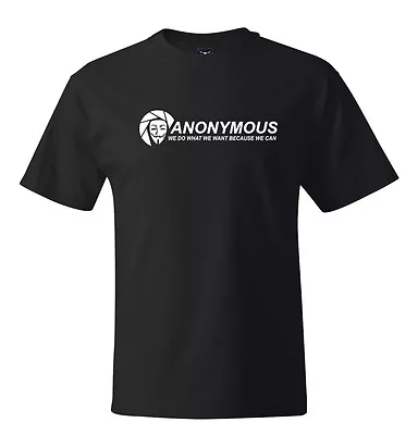 Anonymous Hackers V For Vendetta Mask T-Shirt  S-5XL Quality Tees • $16.99
