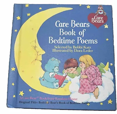 Vintage 1983 Care Bears Book Of Bedtime Poems Random House Story Kids Stories • $8