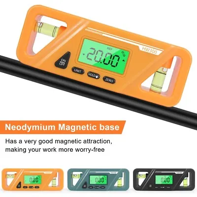 £9.85 • Buy Magnetic Digital Protractor LCD Inclinometer Level Box Angle Finder Bevel Gauge