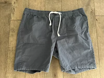 Merona Drawstring Shorts Men's Size L Solid Gray Elastic Waist • $13.50